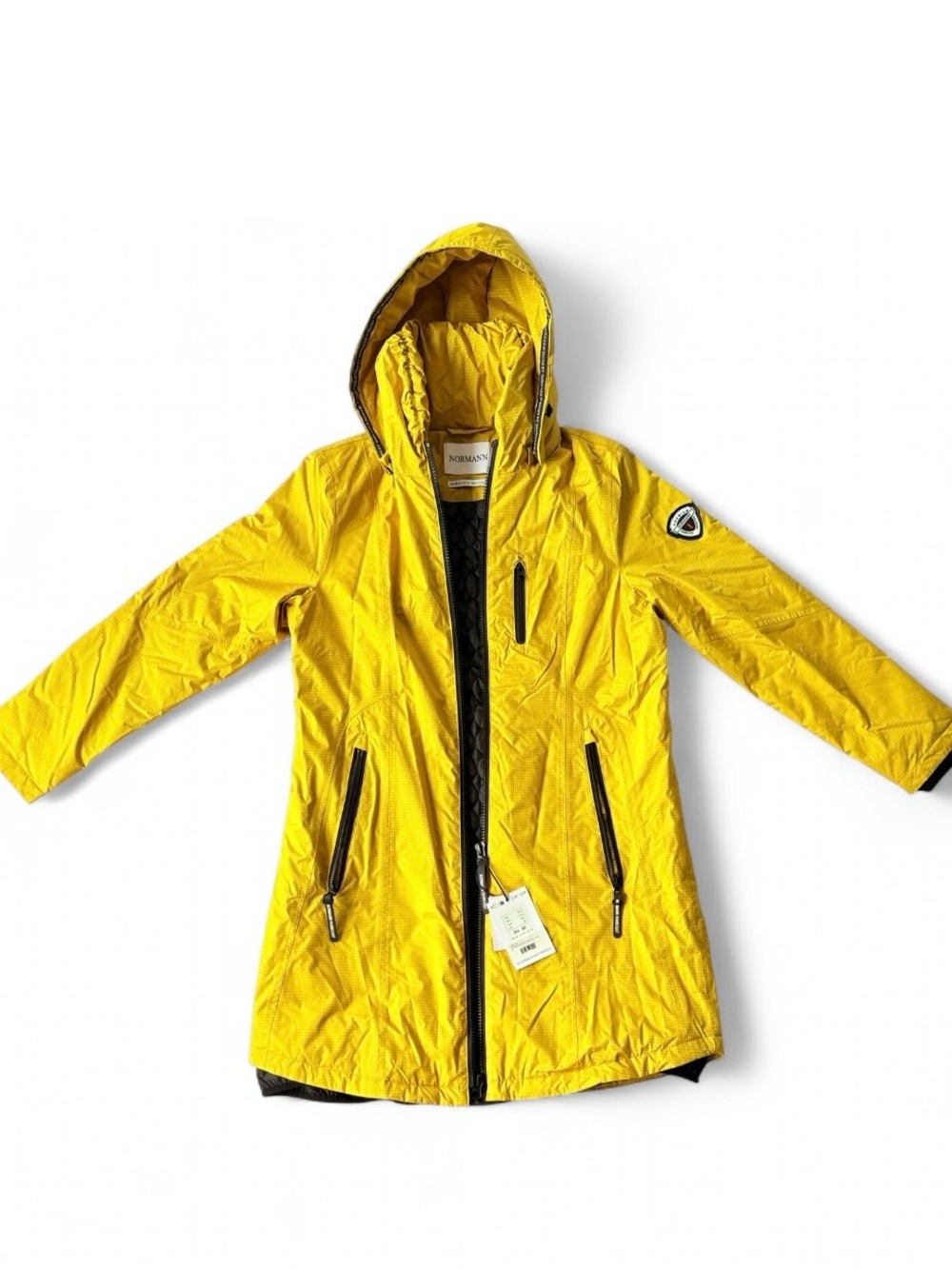 Normann Copenhagen Yellow Hooded Trench Coat